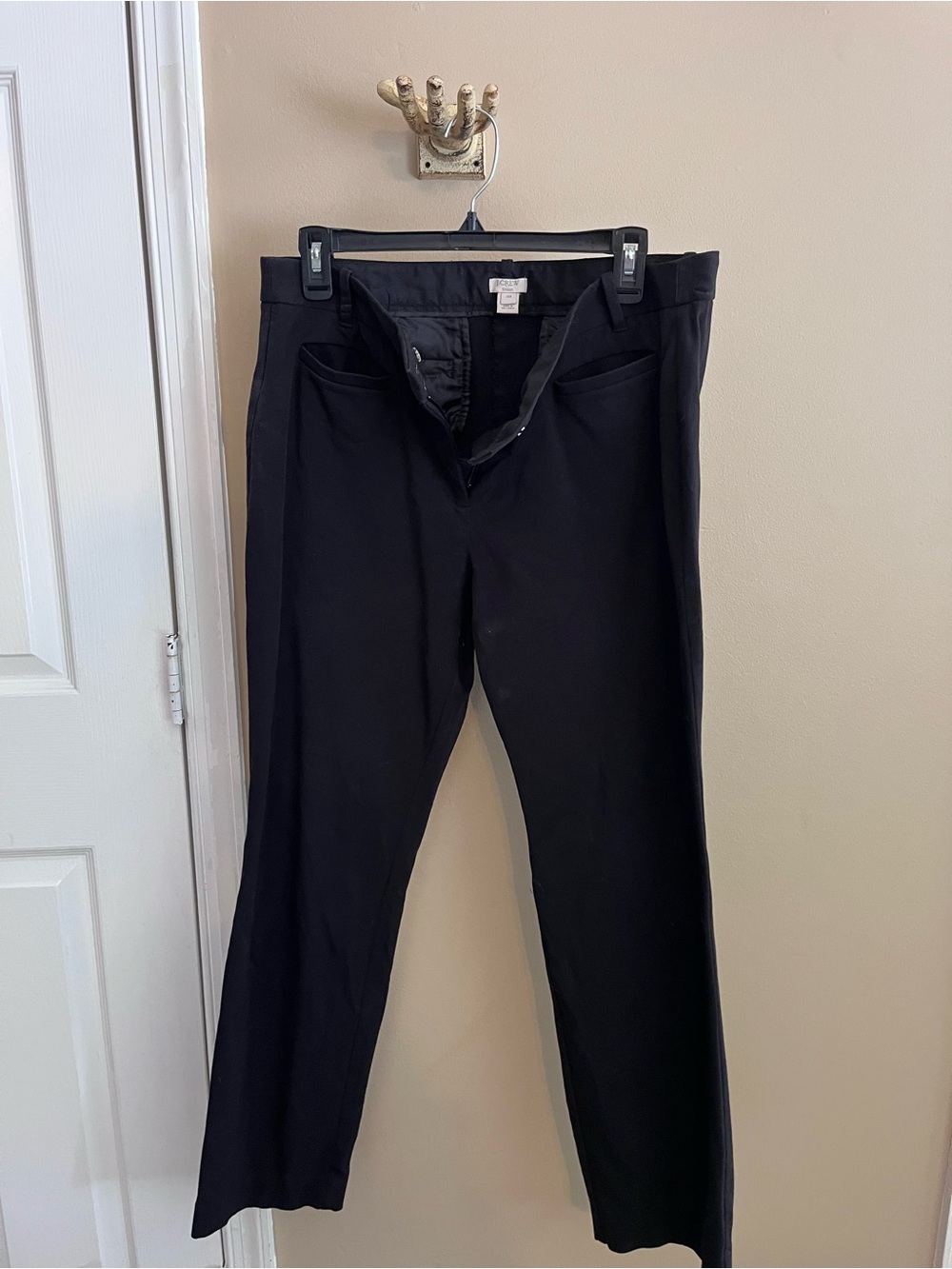 J. Crew Women’s Black Dress Pants - Classic Straight Stretchy Dress Pants